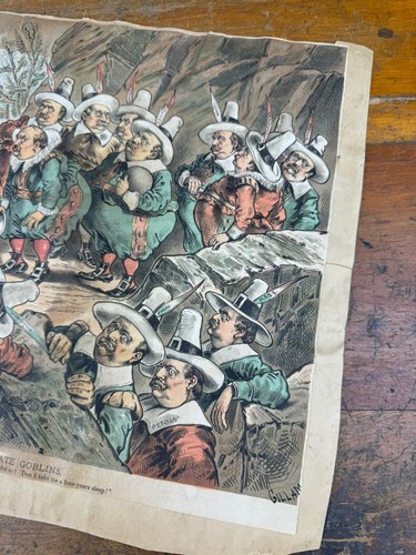1889 The JUDGE Litho, Satire "Opening the Campaign Year" & "Candidate Goblins" - Picture 13 of 13