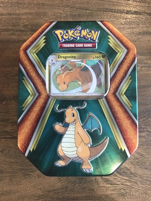 Pokemon Dragonite Tin With Promo Dragonite And Unused Codes Holo