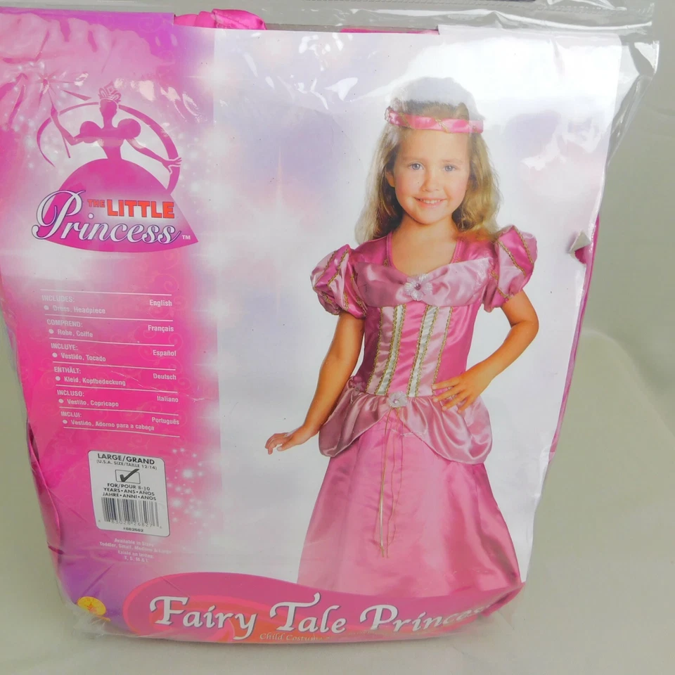 Fantasia de Halloween de princesa menina conto de fadas rosa - 12-14 Rubie's grandes #4210 - Imagem 2 de 4