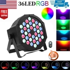 UKING 108W RGB 36 LED Wash Par DMX Stage Light Disco Show Gig Events W/Remote