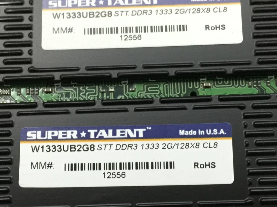 SUPER TALENT 8GB (4x2GB) DDR3 1333MHz W1333UB2G8 DIMM Desktop RAM  - Image 3 of 3