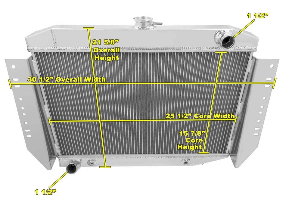 1972 1973 1974 1975 1976 1977 1978 1979 Jeep J10 J20 3 filas Champion DR radiador Foto 3 de 4