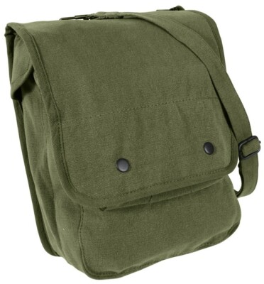 Rothco Canvas Map Case Shoulder Bag - Olive Drab