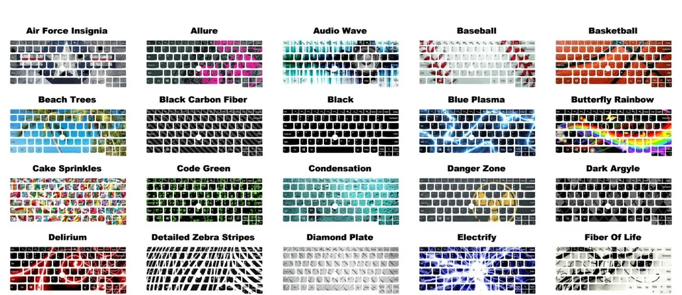 Elige cualquier diseño de revestimiento/calcomanía de vinilo para el teclado Lenovo ThinkPad E450/E460 Foto 2 de 4