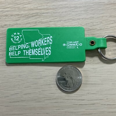 UMWA The United Mine Workers of America District 12 Midwest Keychain Key Ring