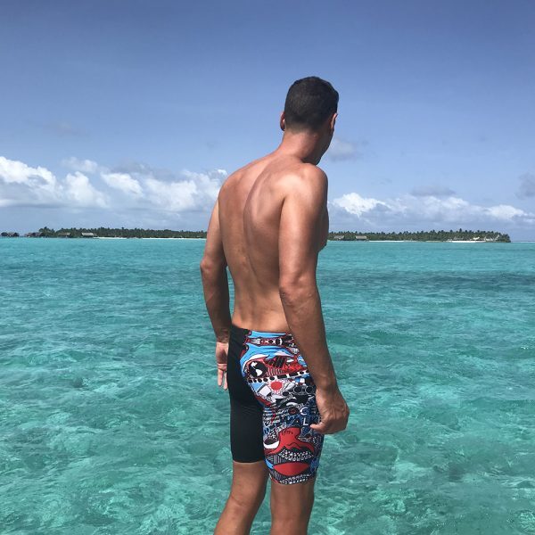 Zoggs Mens Ocean Walker Funky Jammer Waist 38 Swimming Swim Trunks RRP