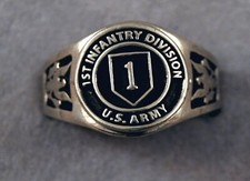 1st Infantry Division ring 1st ID Unit Sleeve Insignia ring BIG RED ONE