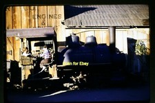 Knott's Berry Farm Locomotive, late 1950's, Red Border Kodachrome Slide aa 6-13a