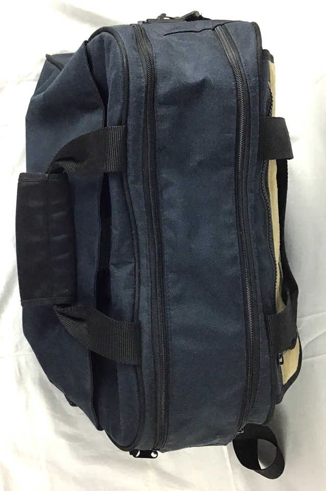 Eddie Bauer Bolso de Hombro Organizador de Pañales Azul Tostado Plegable Almohadilla Cambiadora 10 X 15 Foto 4 de 4