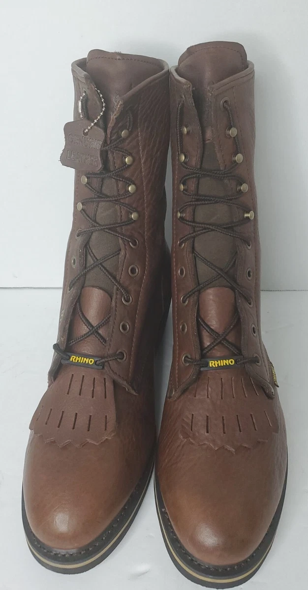Men's 8 inch hot sale lace up boots