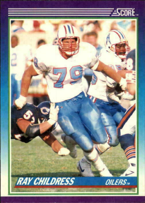 1990 SCORE NFL FOOTBALL Sports Trading Card #116---RAY CHILDRESS, Houston Oilers