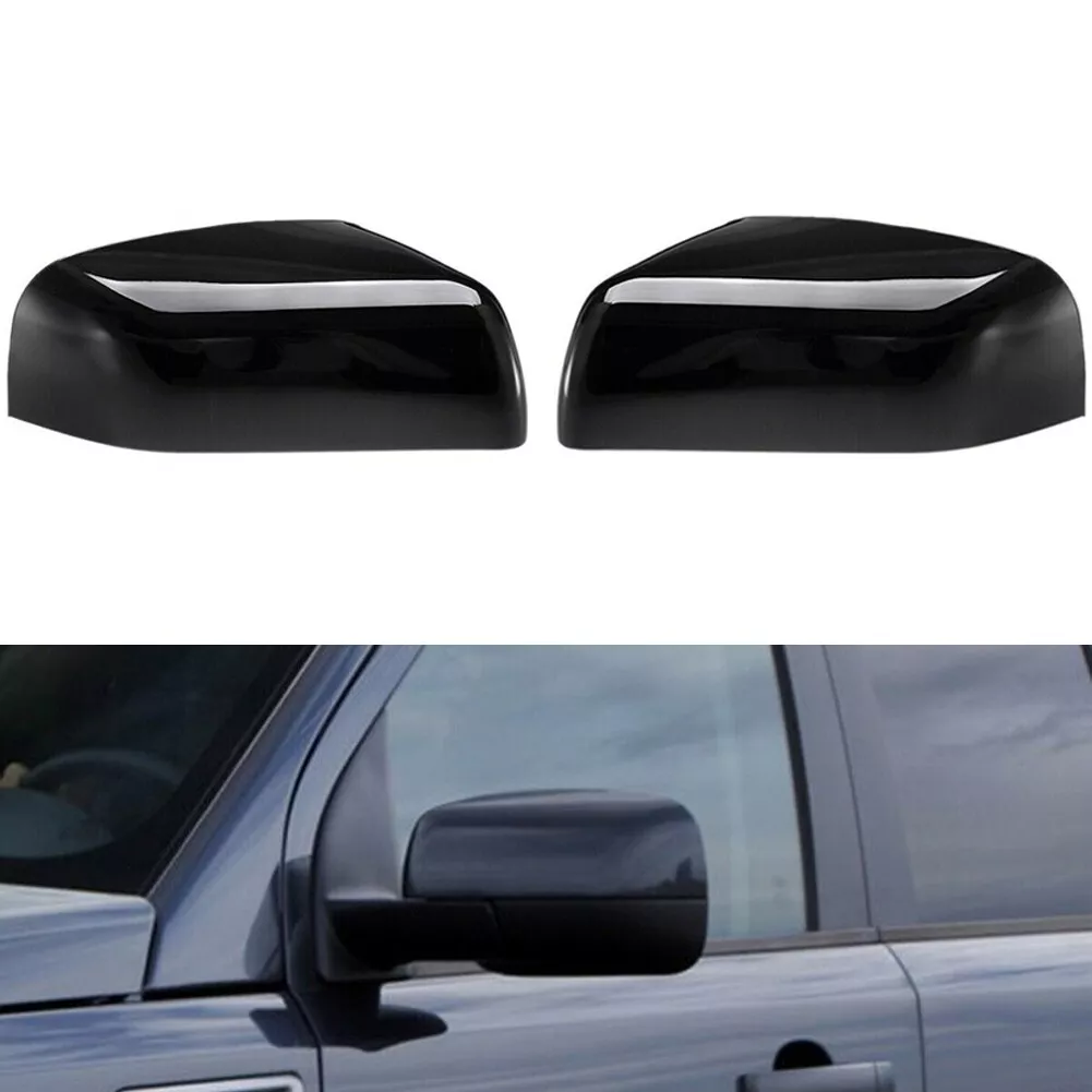 2PCS Gloss Black New Wing Mirror Cover Cap For Freelander 2 2011