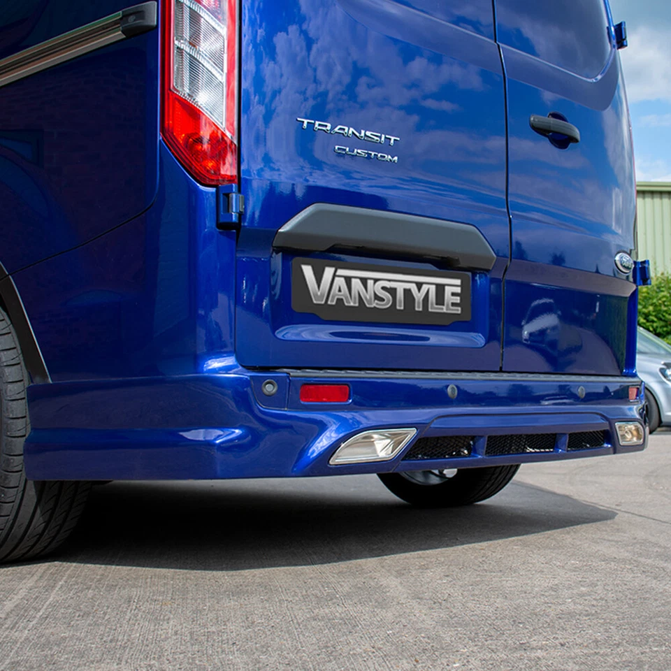 FORD TRANSIT CUSTOM 18-23 REAR BUMPER SKIRT SPOILER VALANCE SPLITTER DIFFUSER - Image 2 of 4