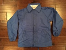 Auburn Sportswear Royal Blue Windbreaker Jacket Lined Youth Size 14/16 NEW