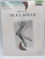 Vintage JCPenney Sheer Caress Silky Sheer ControlTop Pantyhose Suntan 03 Average