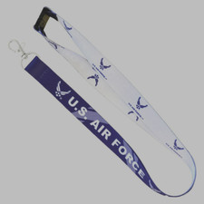 UNITED STATES U.S AIR FORCE LANYARD KEYCHAIN KEYRING NECK RELEASE WITH CLIP