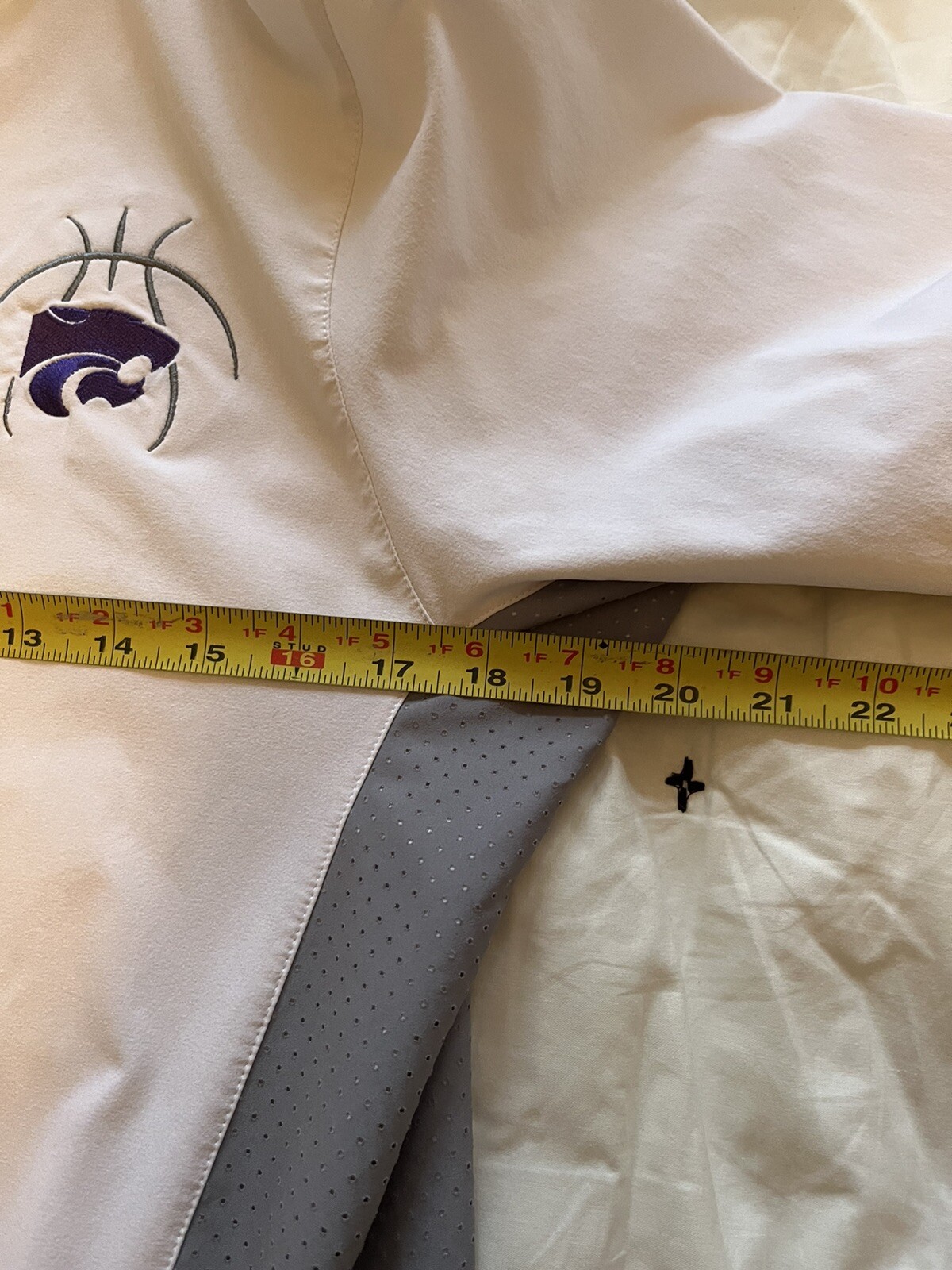 Kansas State Wildcats Under Armor Pullover 1/4 Zip Jacket Size Small Basketball thumbnail 8