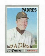 1970 TOPPS AL FERRARA #345 SAN DIEGO PADRES