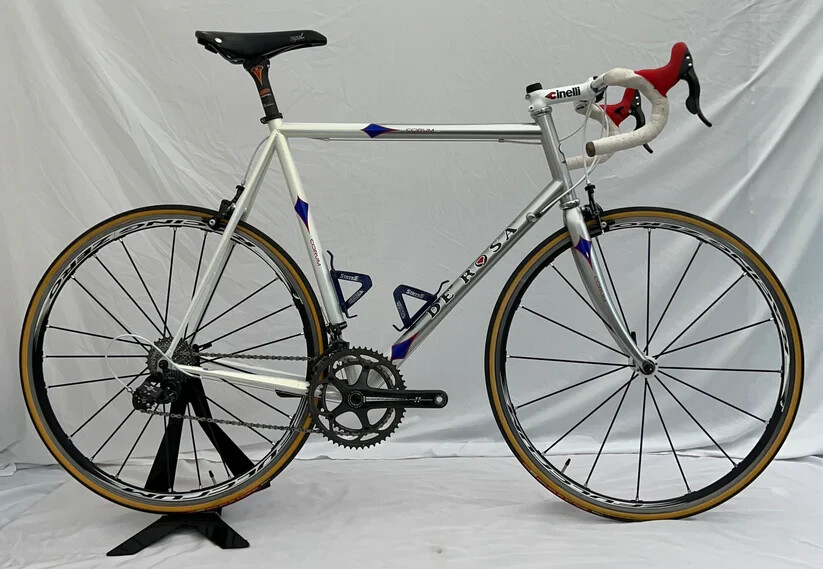 De Rosa Corum Steel Vintage Bike 60 cm Super Record 11 Speed Fulcrum Easton #11