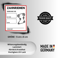 10x Zahnriemen Aufkleber - Premium Qualität -  Outdoor - TÜV #3