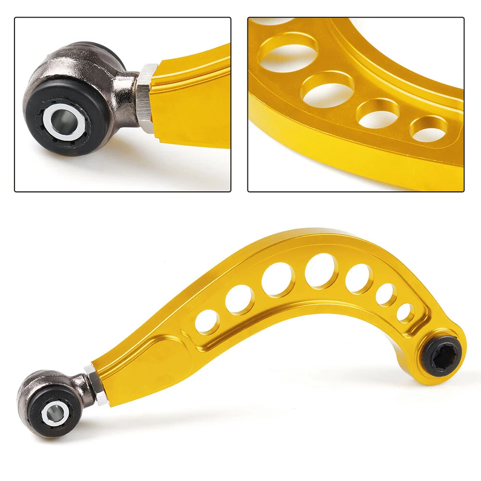 Gold Aluminium Rear Camber Kit Fit for 06-11 Honda Civic DX/LX/EX/SI FG2 FD2 Foto 2 de 4
