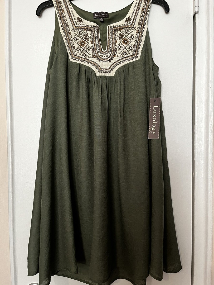 luxology dress green Womens Green Luxology Short Sleeve Dresses, Clothing