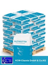 Regeneriersalz-Tabletten Qemetica 40 x 25 kg auf Europalette DIN EN 973 Typ A