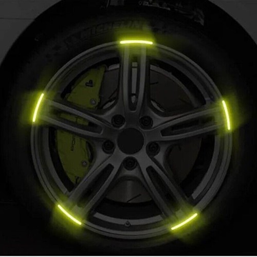 20PCS Red Car Wheel Decorative Reflective Stickers Night Safety Warning Decal - Picture 12 of 12