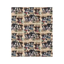 Border Collie Herding Dog Blanket Soft Lightweight Warm and Cozy Throw Blanket