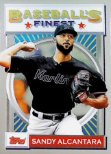 2020 Topps Baseball's Finest Flashbacks #60 Sandy Alcantara Marlins
