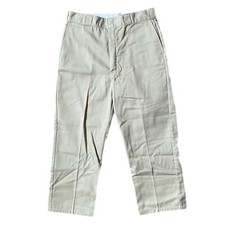 VTG 80s 90s Dickies Fleece Lined Twill Work Pants Talon Zip Made In USA 36x27