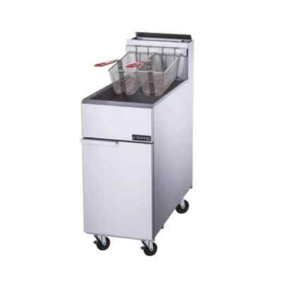 Commercial Fryer 50lb Liquid Propane Gas w/ 4 Tube Burners - Restaurant Fryer