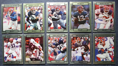 1990 Action Packed Buffalo Bills Team Set of 10 Football Cards
