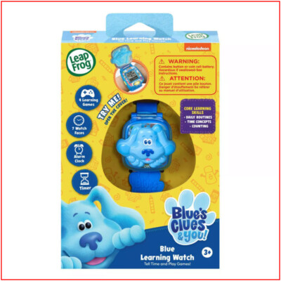 LeapFrog Blue's Clues and You Learning WATCH  Time Talks Games Josh Voice NEW 