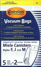 15 Miele F J M Allergen Vacuum Bags  6 Filters