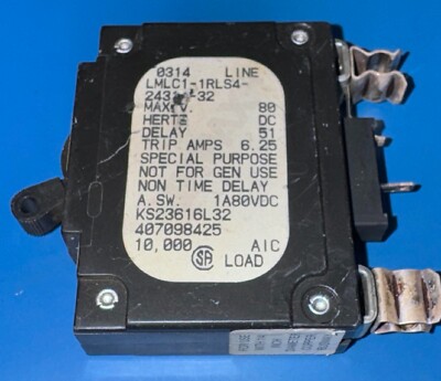 AIRPAX LMLC1-1RLS4-24314-32 CIRCUIT BREAKER 5 AMP