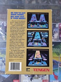 Klax (Nintendo NES,  1990) CIB Complete Game Box Manual Authentic TESTED