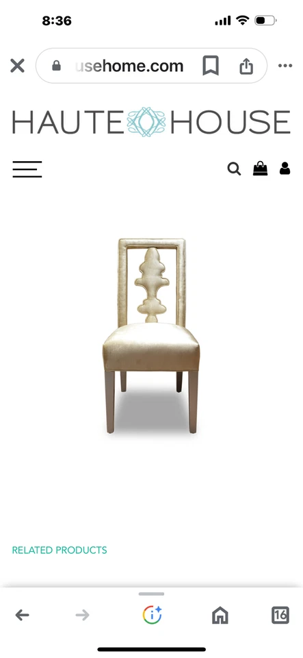 Juego de 14 sillas de comedor Haute House todavía disponibles en el MFG, $3,400 cada una. Foto 3 de 4