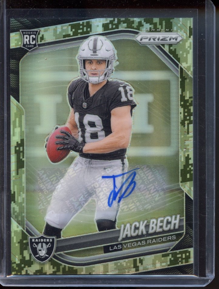 2025 Panini Prizm #346 Jack Bech Navy Camo #/25