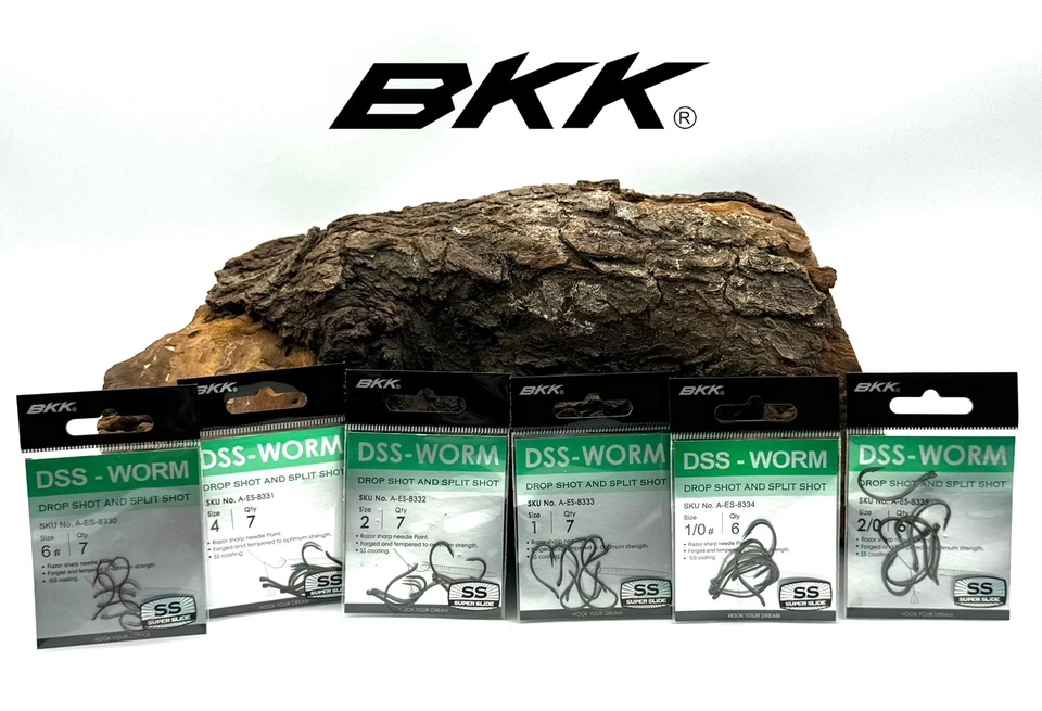 BKK DSS-Worm Dropshot & Split Shot Haken Hook für free Montagen Beschichtet DA - Bild 1 von 1