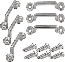 Marine Grade Stainless Steel Tie-Down Anchors Mount Pad Eye Strap Fittings 6pcs