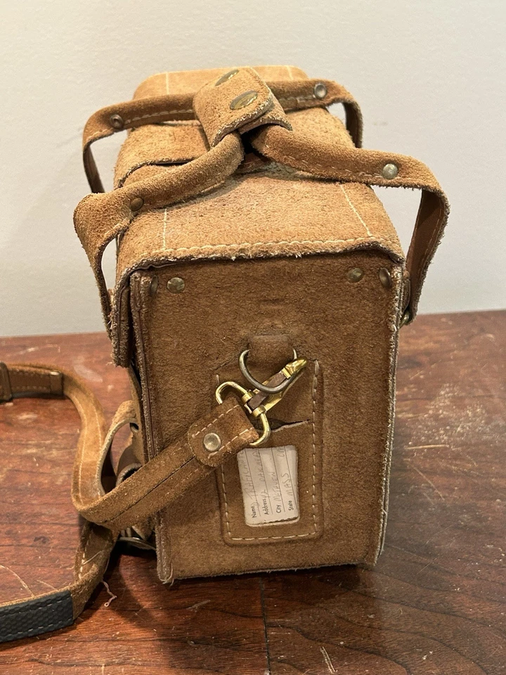 Bolso Fotógrafo Ranchero R 630 De Colección Grano Superior Cuero de Vaca Gamuza Hecho en EE. UU. Foto 3 de 4