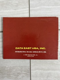 KARNOV Nintendo 1987 NES OEM Instruction Manual Only Authentic EUC