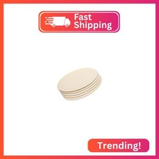 PATIKIL 160x80x1.7mm Wood Pieces, 5 Pack Unfinished Oval Wood Shapes Blank Woode