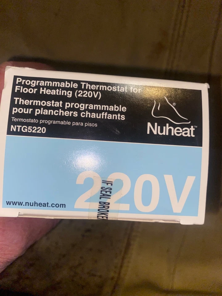 Nuheat, Programmable Thermostat for Floor Heating(220V) NTG5220. - Image 4 of 4