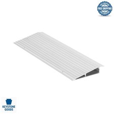 Heavy-Duty Aluminum Door Ramp 800 lbs Capacity - Portable, Slip-Resistant, Ea...