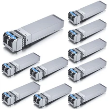 10GBase-LR SFP+ Transceiver, 10G 1310nm SMF SingleMode Fiber Optic Module, 10...