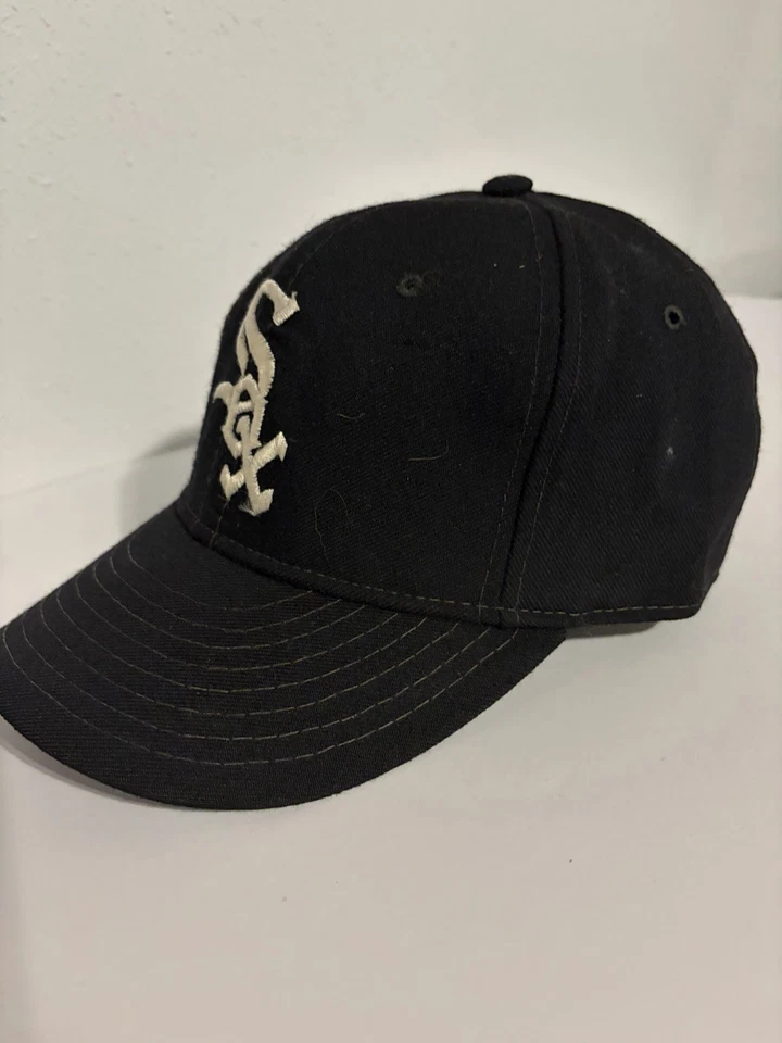VTG Chicago White Sox Hat New Era Diamond Collection Pro Model Wool Fitted 7 1/4 - Image 2 of 4