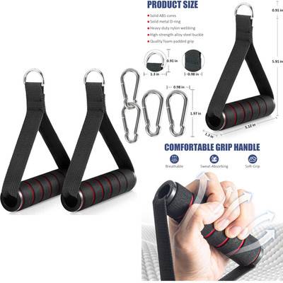 2 Pack Upgraded Exercise Handles, Gym Handle Equipment for Cable Machine