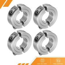 4pcs Double Split Shaft Collar 3/4 Bore Clamping 1-1/2 OD Stainless Steel